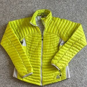 Eddie Bauer Women's Neon Yellow Quilted Puffer Jacket